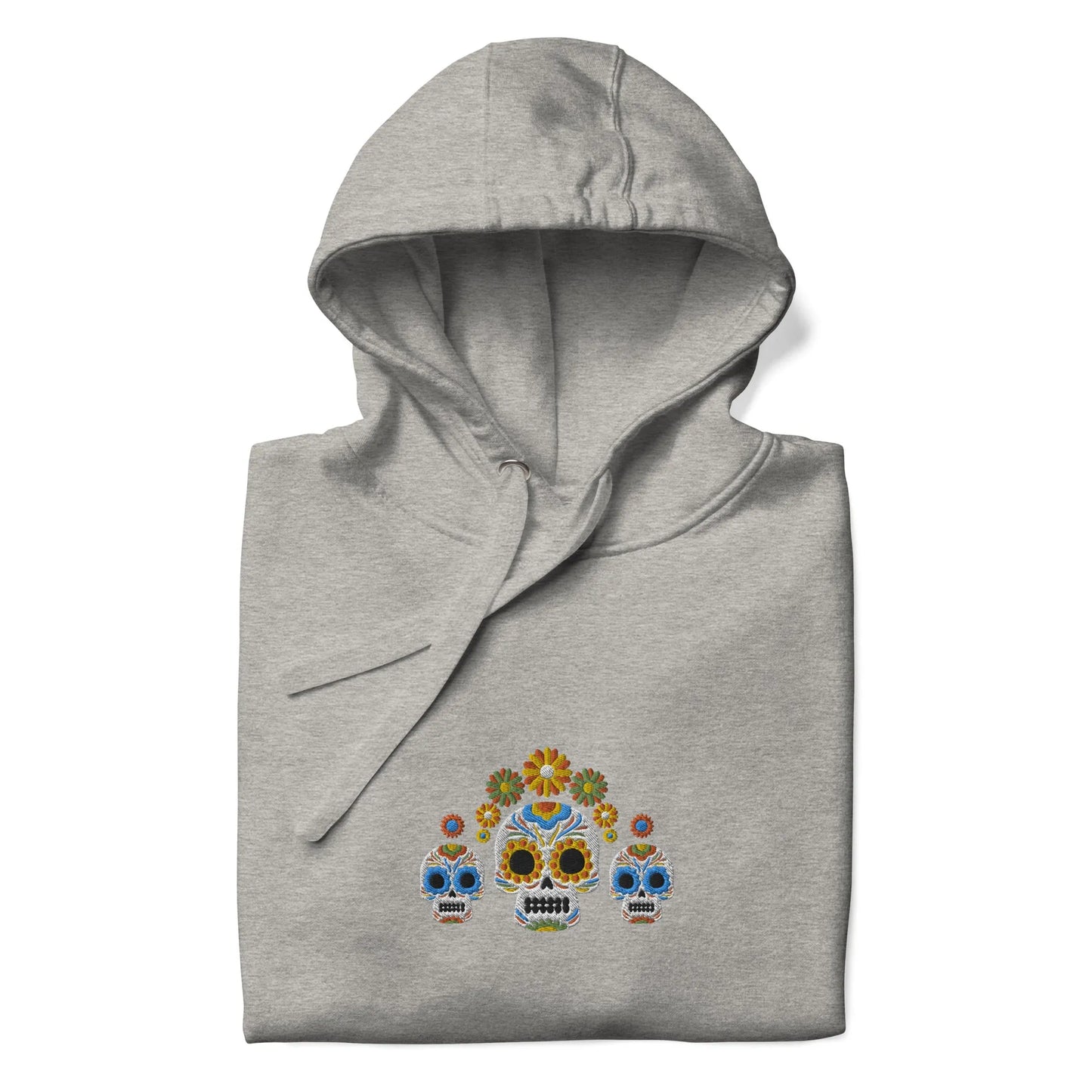 Mexican Day of the Dead Embroidered Hoodie - The Global Wanderer