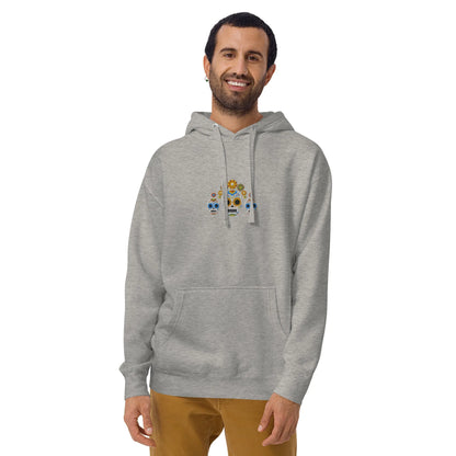 Mexican Day of the Dead Embroidered Hoodie - The Global Wanderer