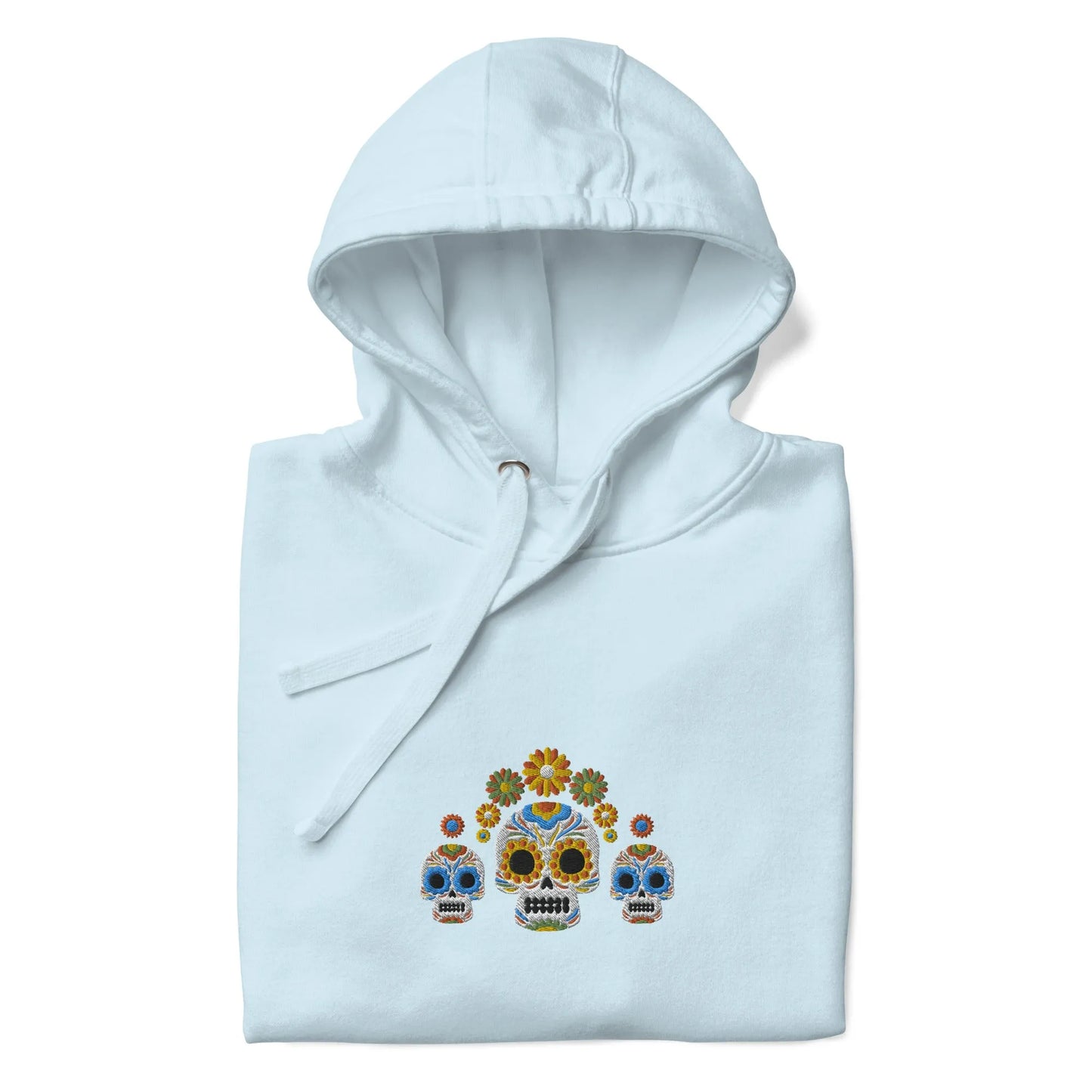 Mexican Day of the Dead Embroidered Hoodie - The Global Wanderer