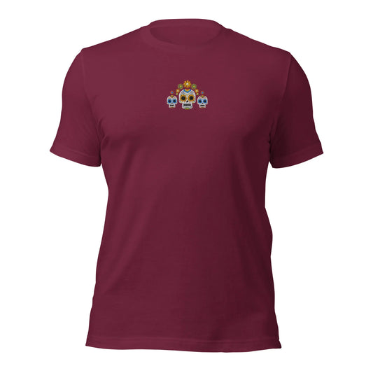 Mexican Day of the Dead Embroidered T-Shirt - The Global Wanderer