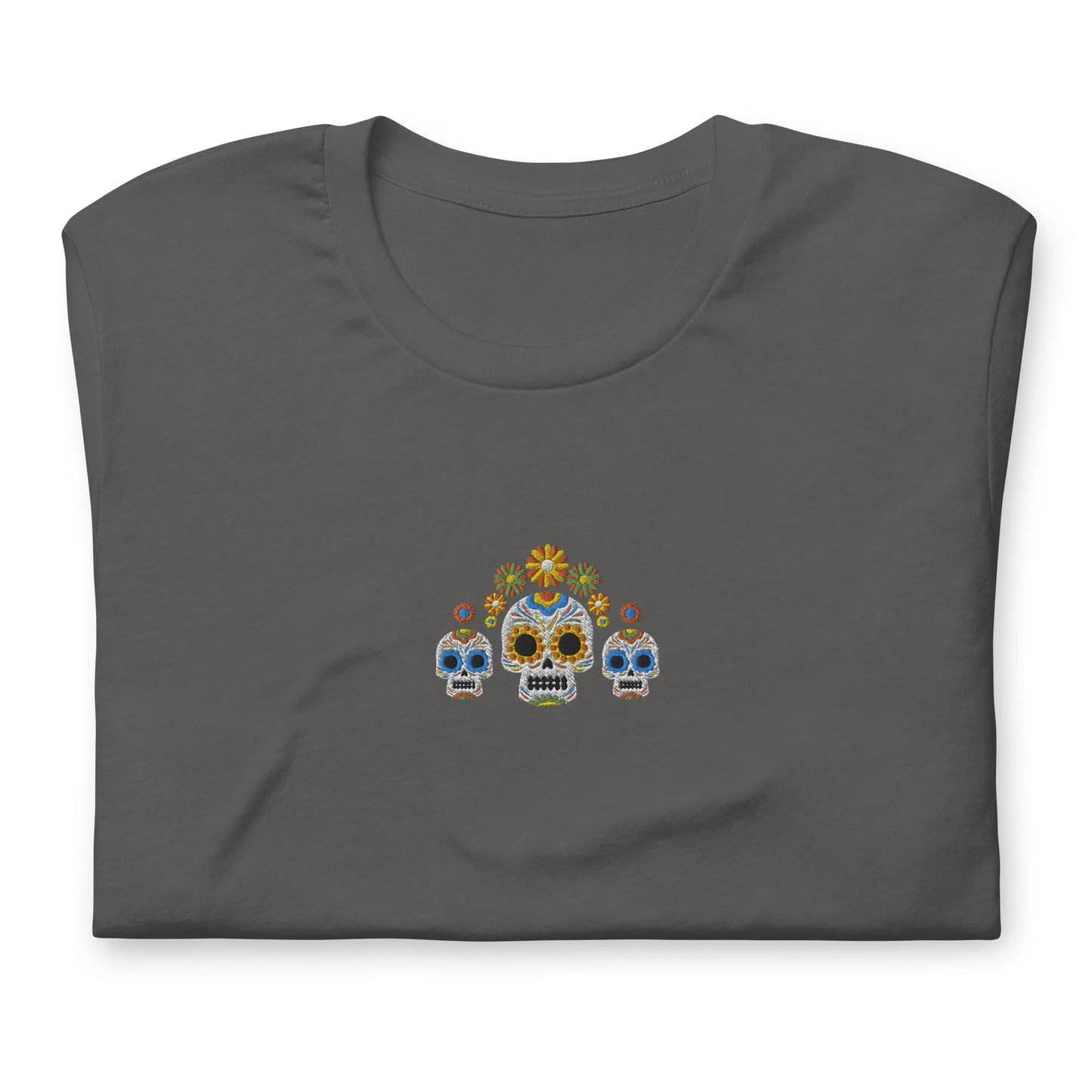 Mexican Day of the Dead Embroidered T-Shirt - The Global Wanderer