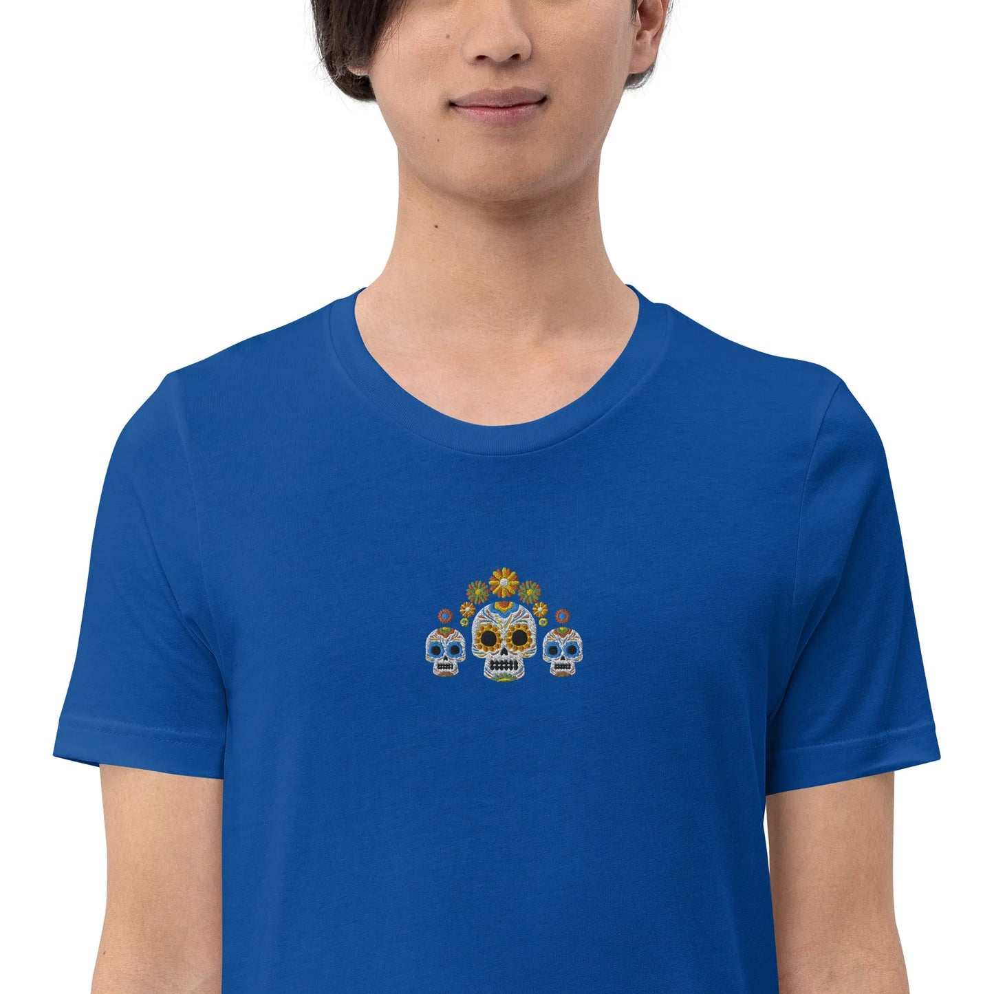 Mexican Day of the Dead Embroidered T-Shirt - The Global Wanderer