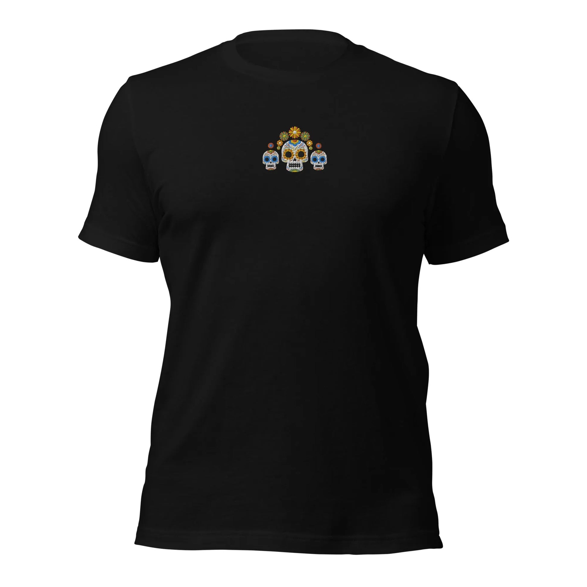 Mexican Day of the Dead Embroidered T-Shirt - The Global Wanderer