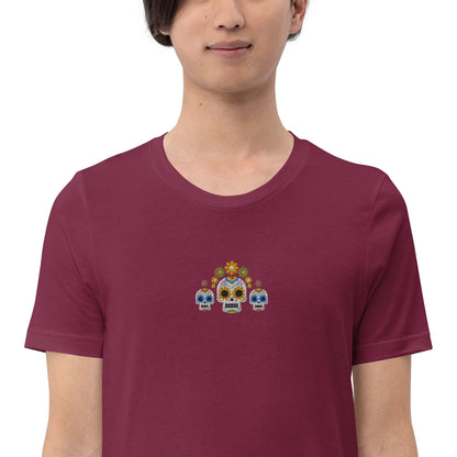 Mexican Day of the Dead Embroidered T-Shirt - The Global Wanderer