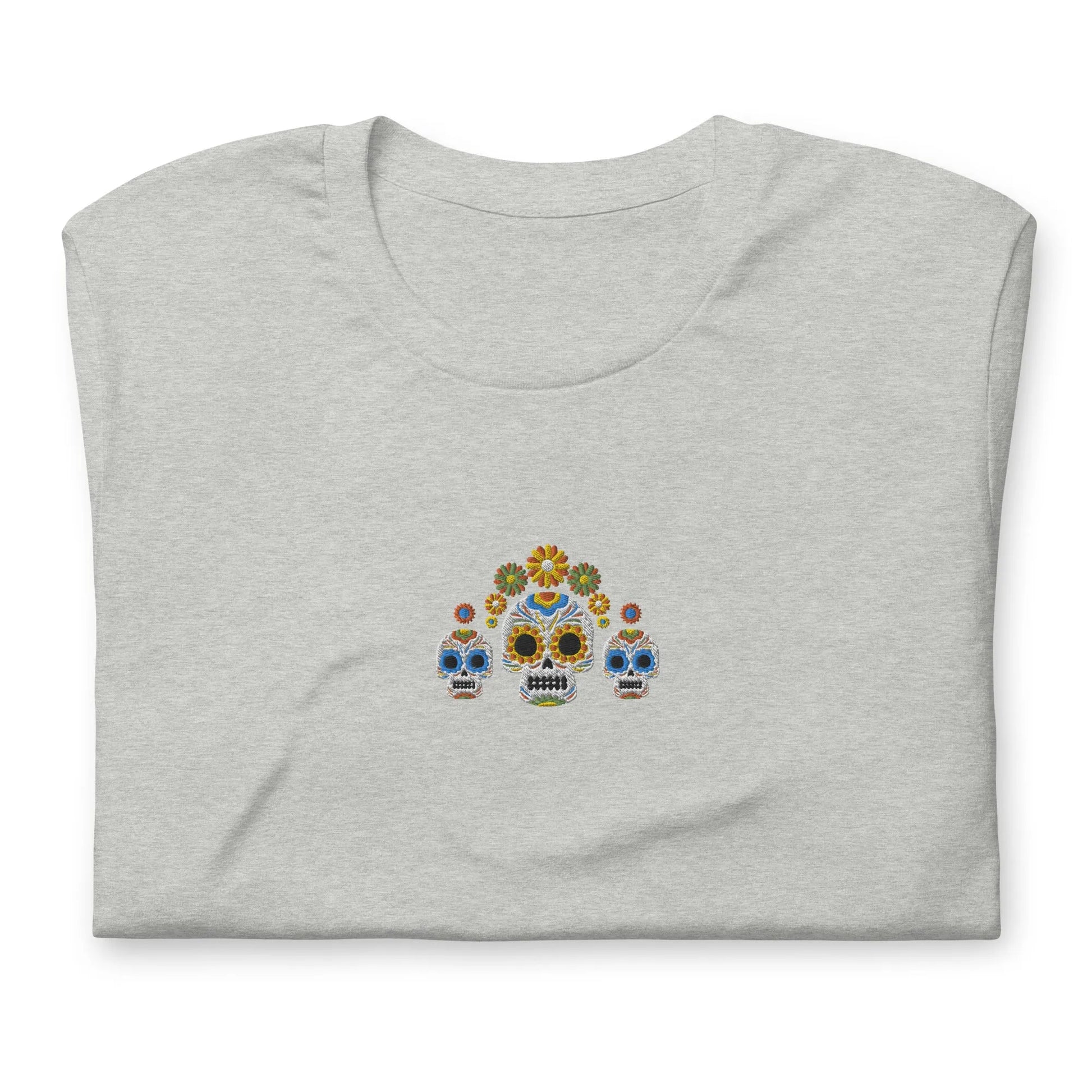 Mexican Day of the Dead Embroidered T-Shirt - The Global Wanderer