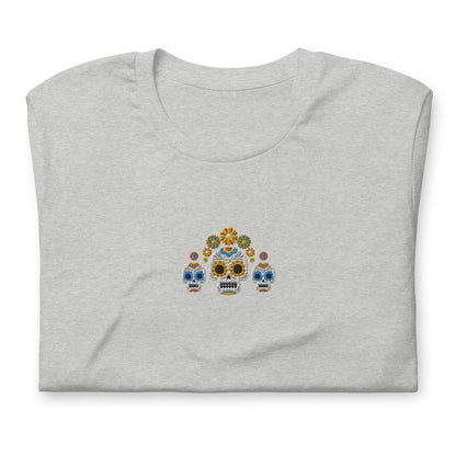 Mexican Day of the Dead Embroidered T-Shirt - The Global Wanderer