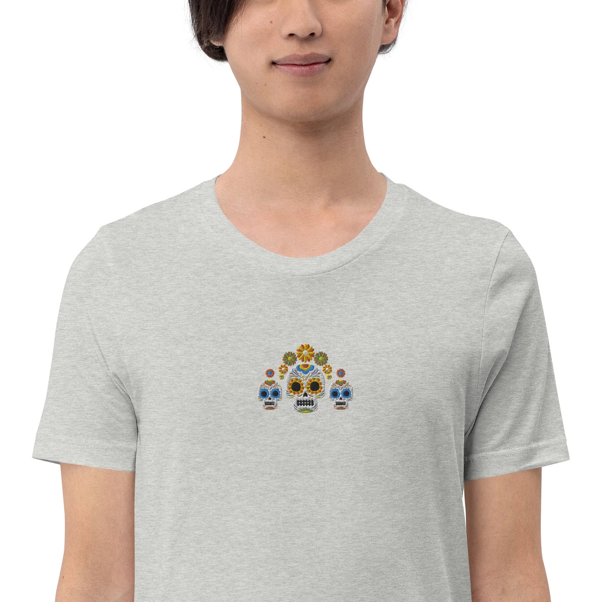 Mexican Day of the Dead Embroidered T-Shirt - The Global Wanderer