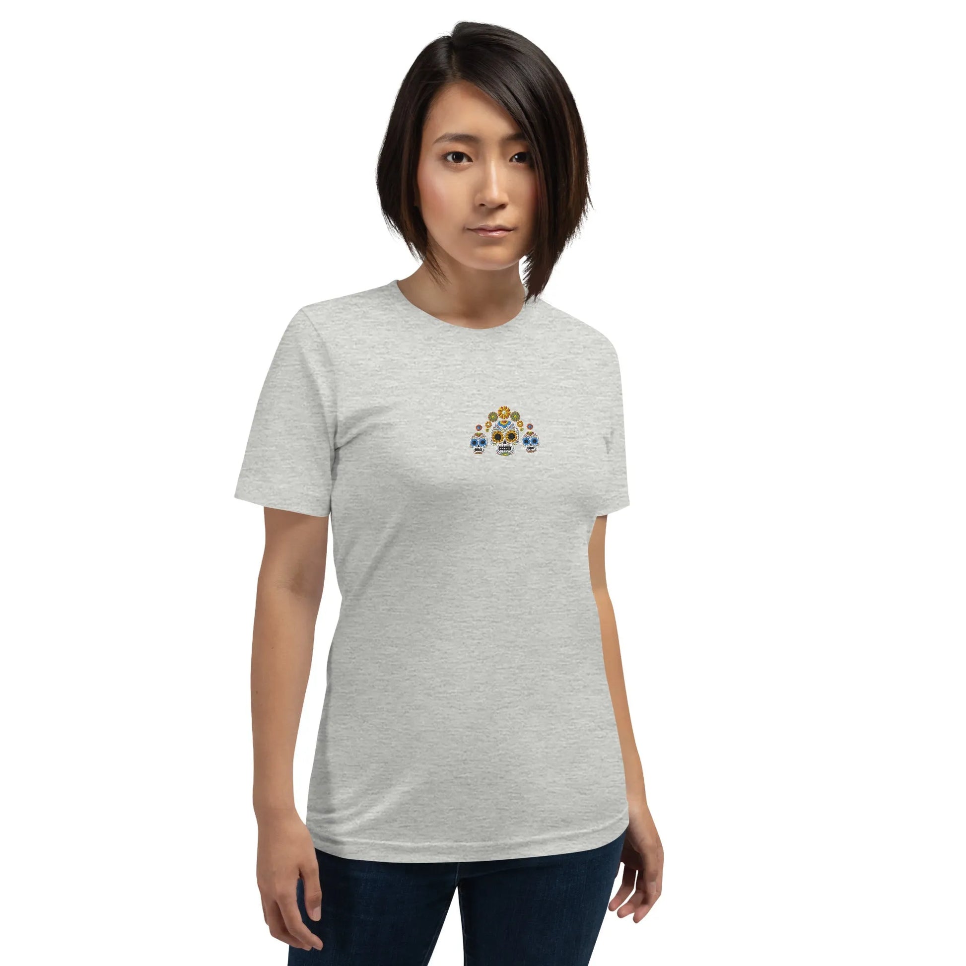 Mexican Day of the Dead Embroidered T-Shirt - The Global Wanderer