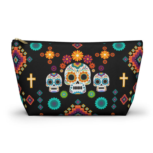 Mexican Day of the Dead Black Pouch - The Global Wanderer