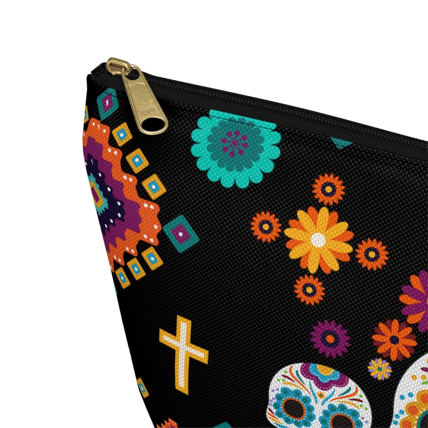 Mexican Day of the Dead Black Pouch - The Global Wanderer