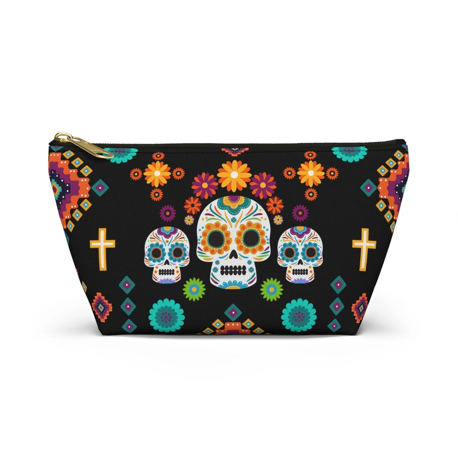 Mexican Day of the Dead Black Pouch - The Global Wanderer