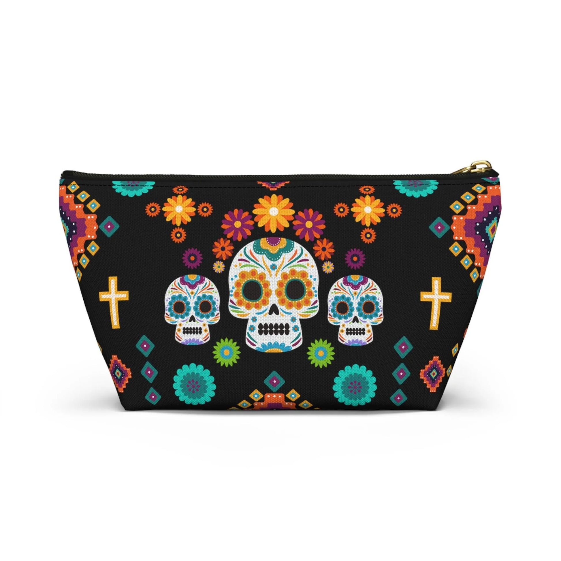 Mexican Day of the Dead Black Pouch - The Global Wanderer