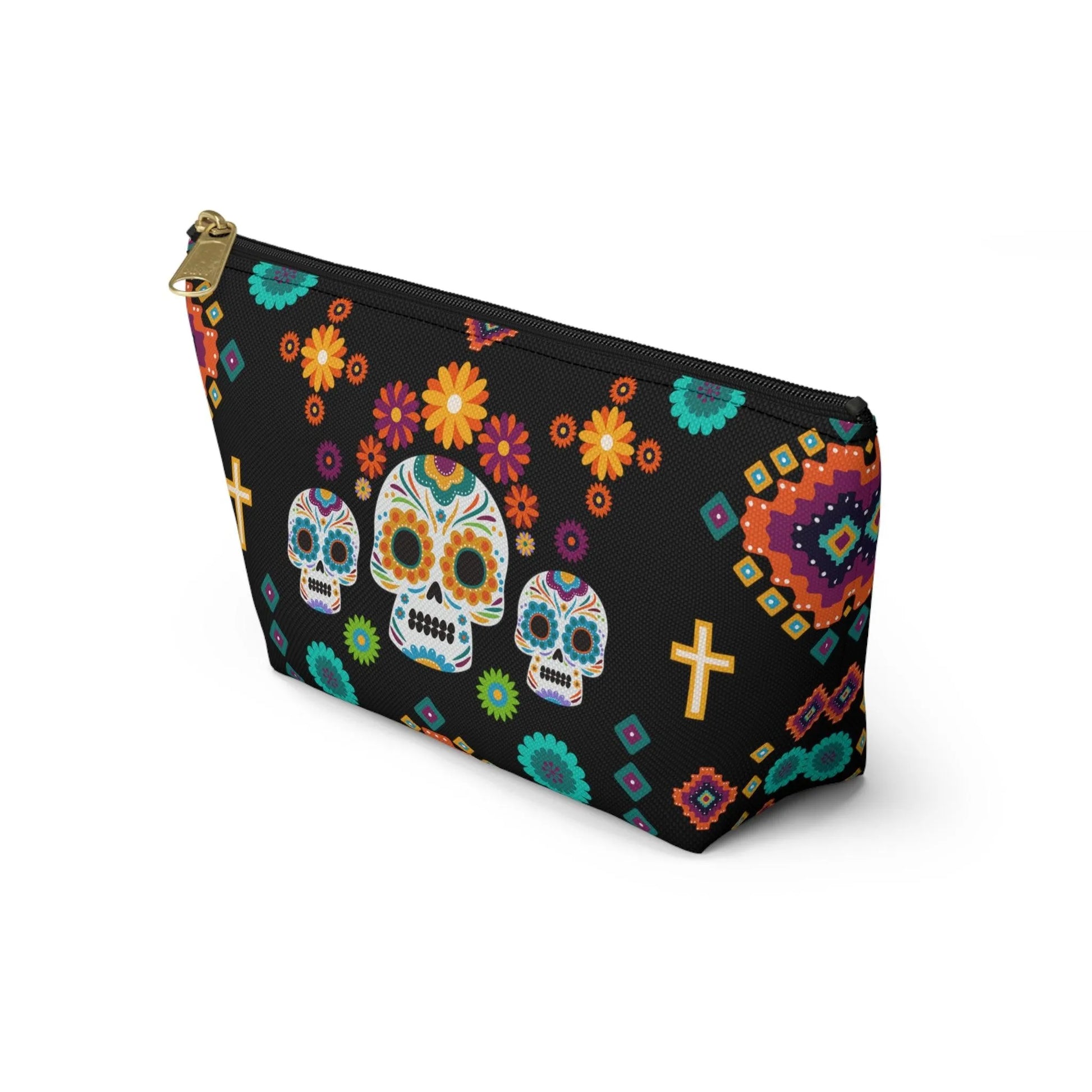 Mexican Day of the Dead Black Pouch - The Global Wanderer