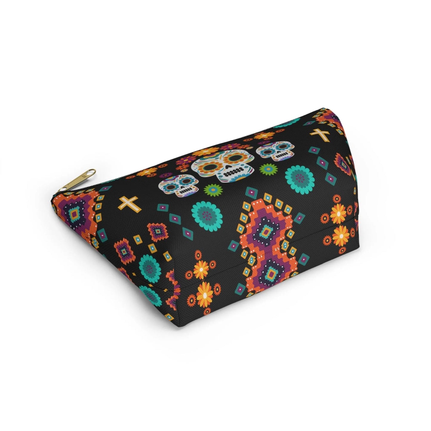 Mexican Day of the Dead Black Pouch - The Global Wanderer