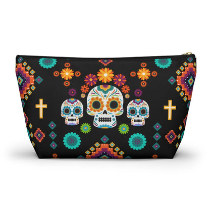 Mexican Day of the Dead Black Pouch - The Global Wanderer