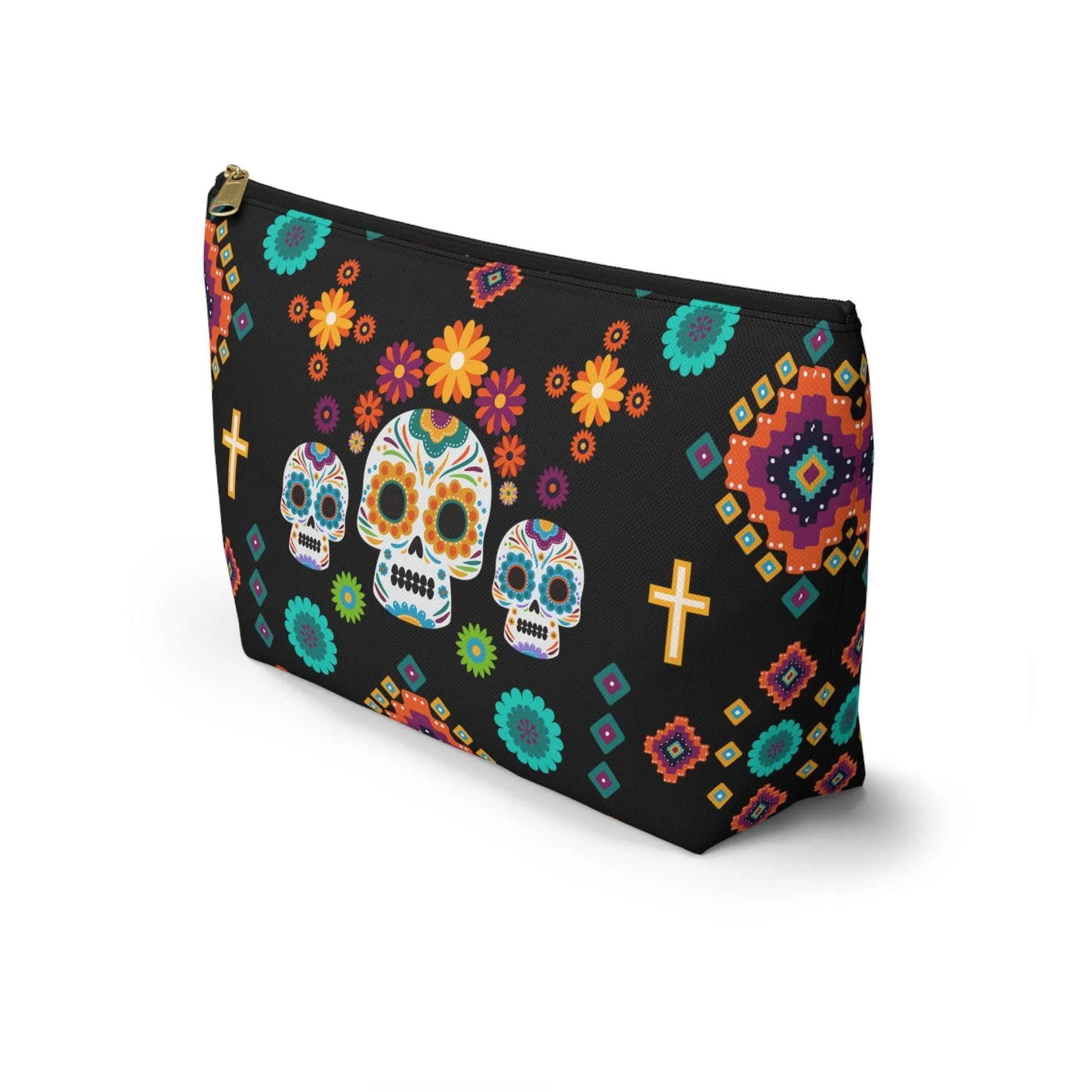 Mexican Day of the Dead Black Pouch - The Global Wanderer