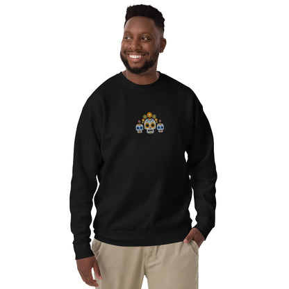 Mexican Day of the Dead Sweatshirt - Embroidered - The Global Wanderer