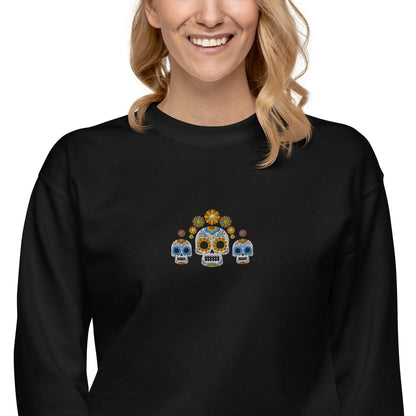 Mexican Day of the Dead Sweatshirt - Embroidered - The Global Wanderer