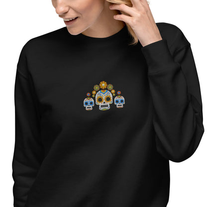 Mexican Day of the Dead Sweatshirt - Embroidered - The Global Wanderer