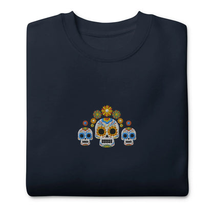 Mexican Day of the Dead Sweatshirt - Embroidered - The Global Wanderer