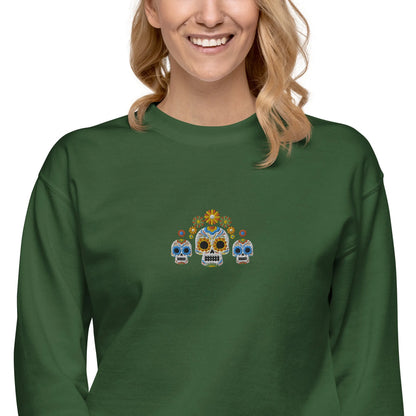 Mexican Day of the Dead Sweatshirt - Embroidered - The Global Wanderer