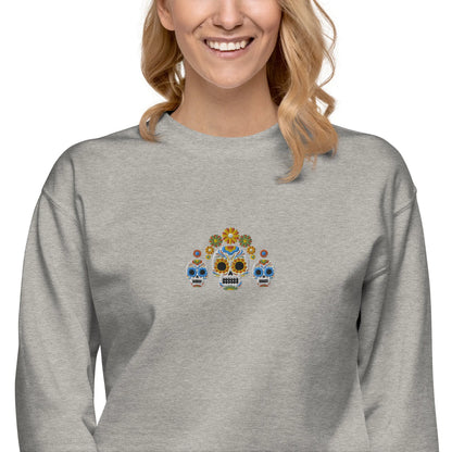 Mexican Day of the Dead Sweatshirt - Embroidered - The Global Wanderer