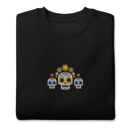 Mexican Day of the Dead Sweatshirt - Embroidered - The Global Wanderer