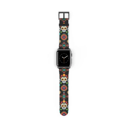 Mexican Day of the Dead Watch Band - The Global Wanderer