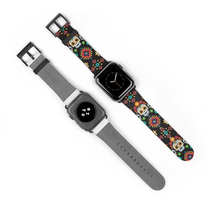 Mexican Day of the Dead Watch Band - The Global Wanderer