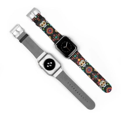 Mexican Day of the Dead Watch Band - The Global Wanderer