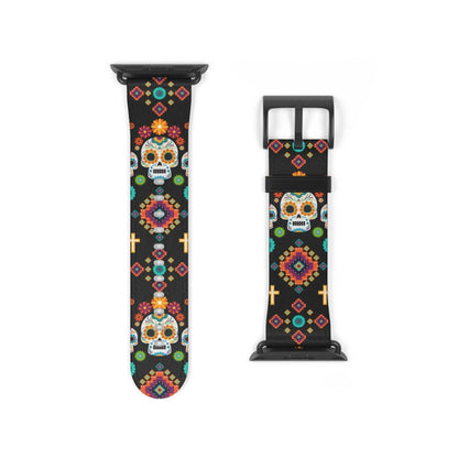 Mexican Day of the Dead Watch Band - The Global Wanderer