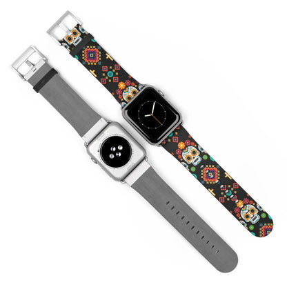 Mexican Day of the Dead Watch Band - The Global Wanderer