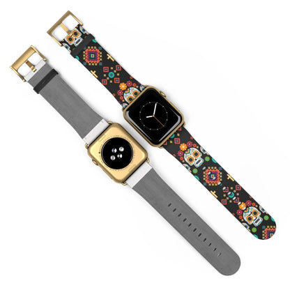 Mexican Day of the Dead Watch Band - The Global Wanderer