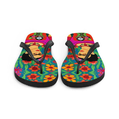 Mexican Icon Frida Flip Flops - The Global Wanderer