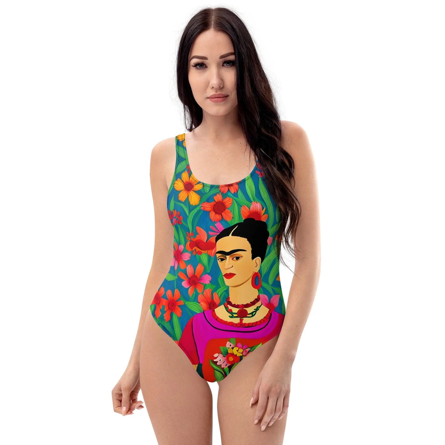 Mexican Icon Frida One-Piece Swimsuit - The Global Wanderer