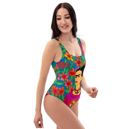 Mexican Icon Frida One-Piece Swimsuit - The Global Wanderer