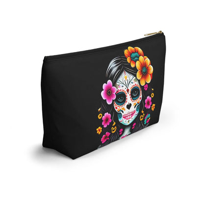 Mexican La Catrina Black Pouch - The Global Wanderer