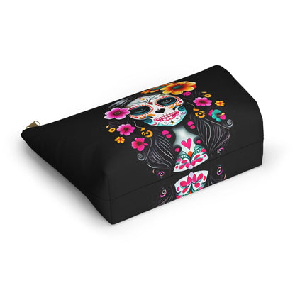 Mexican La Catrina Black Pouch - The Global Wanderer