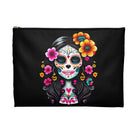Mexican La Catrina Black Pouch - The Global Wanderer