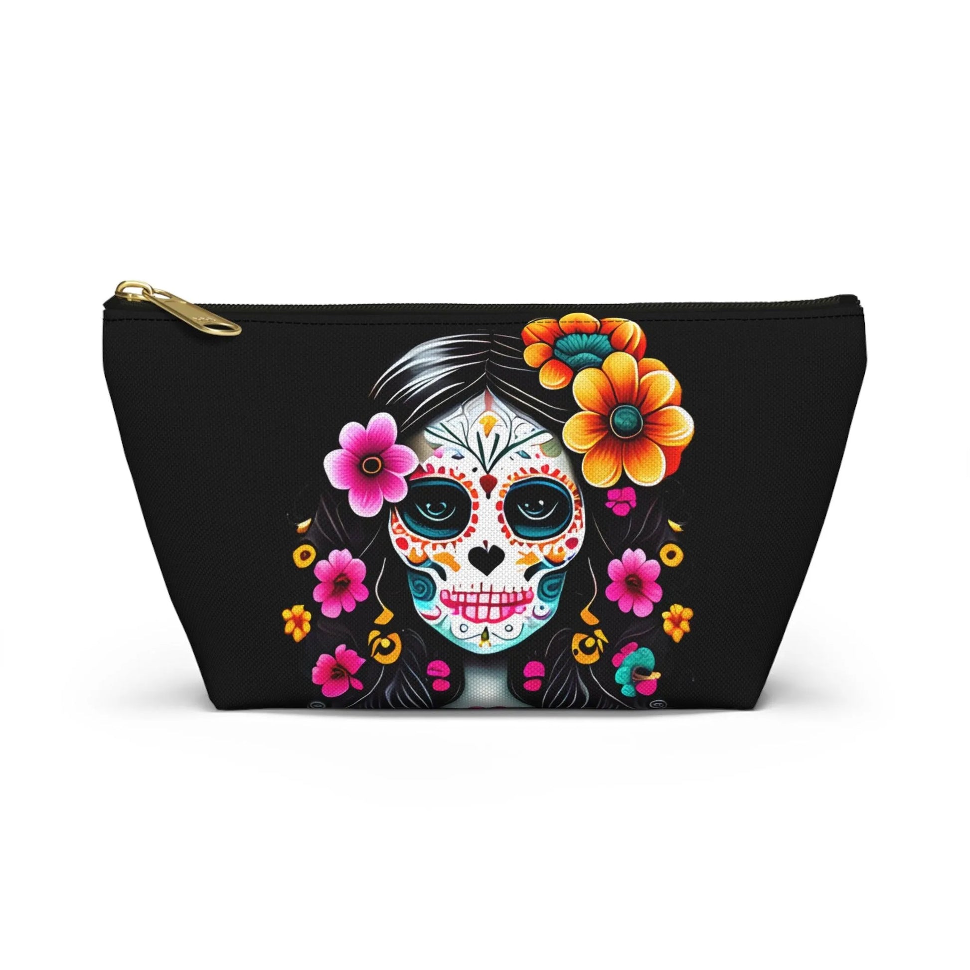 Mexican La Catrina Black Pouch - The Global Wanderer