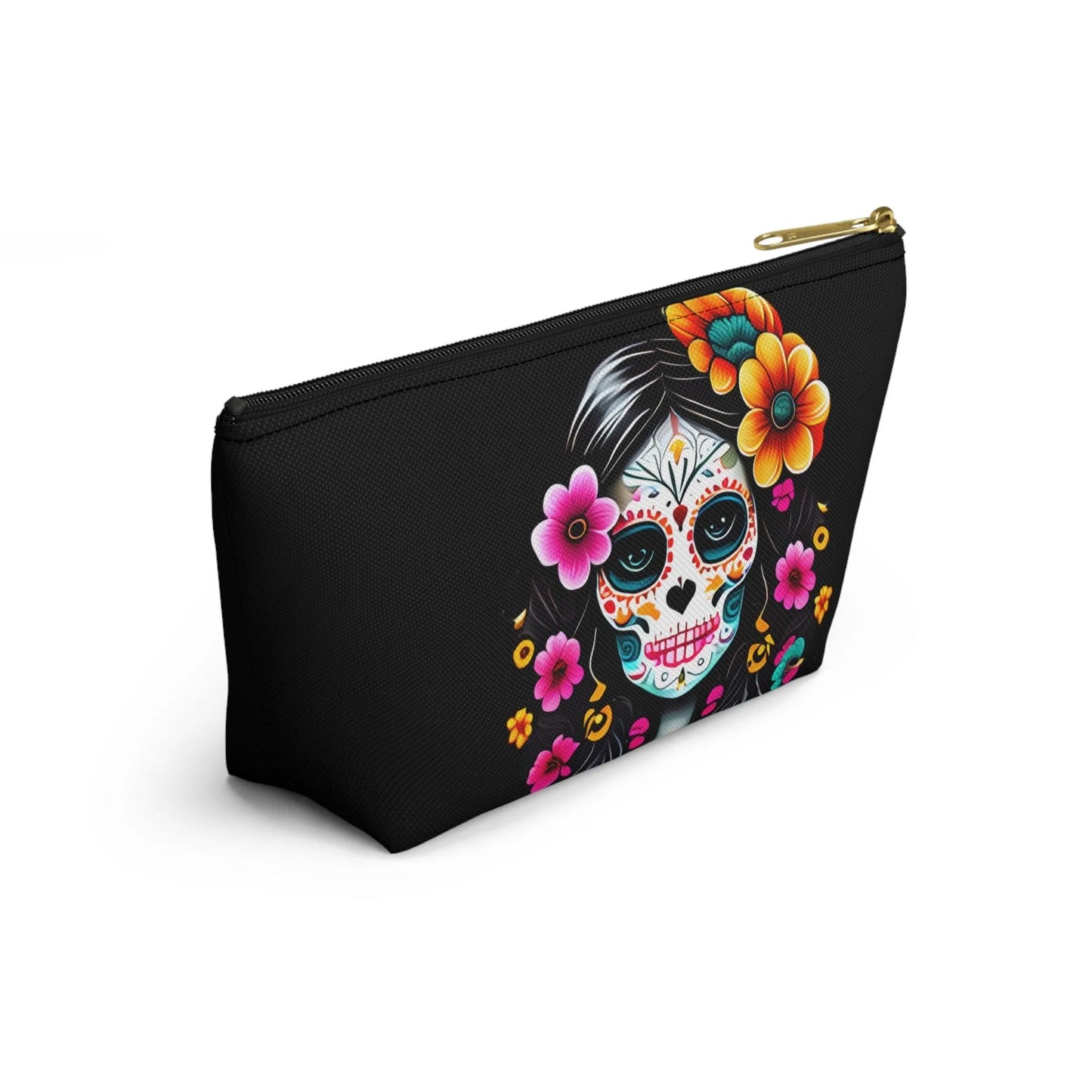 Mexican La Catrina Black Pouch - The Global Wanderer