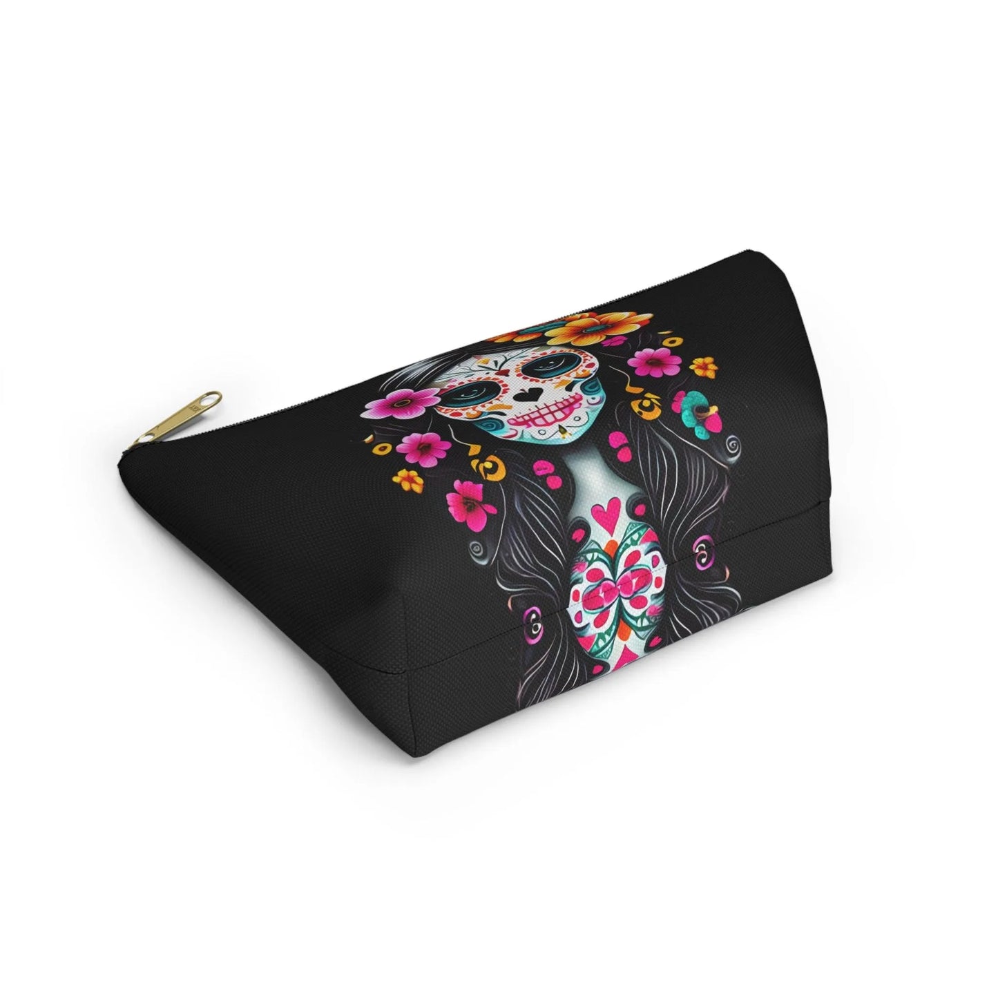 Mexican La Catrina Black Pouch - The Global Wanderer