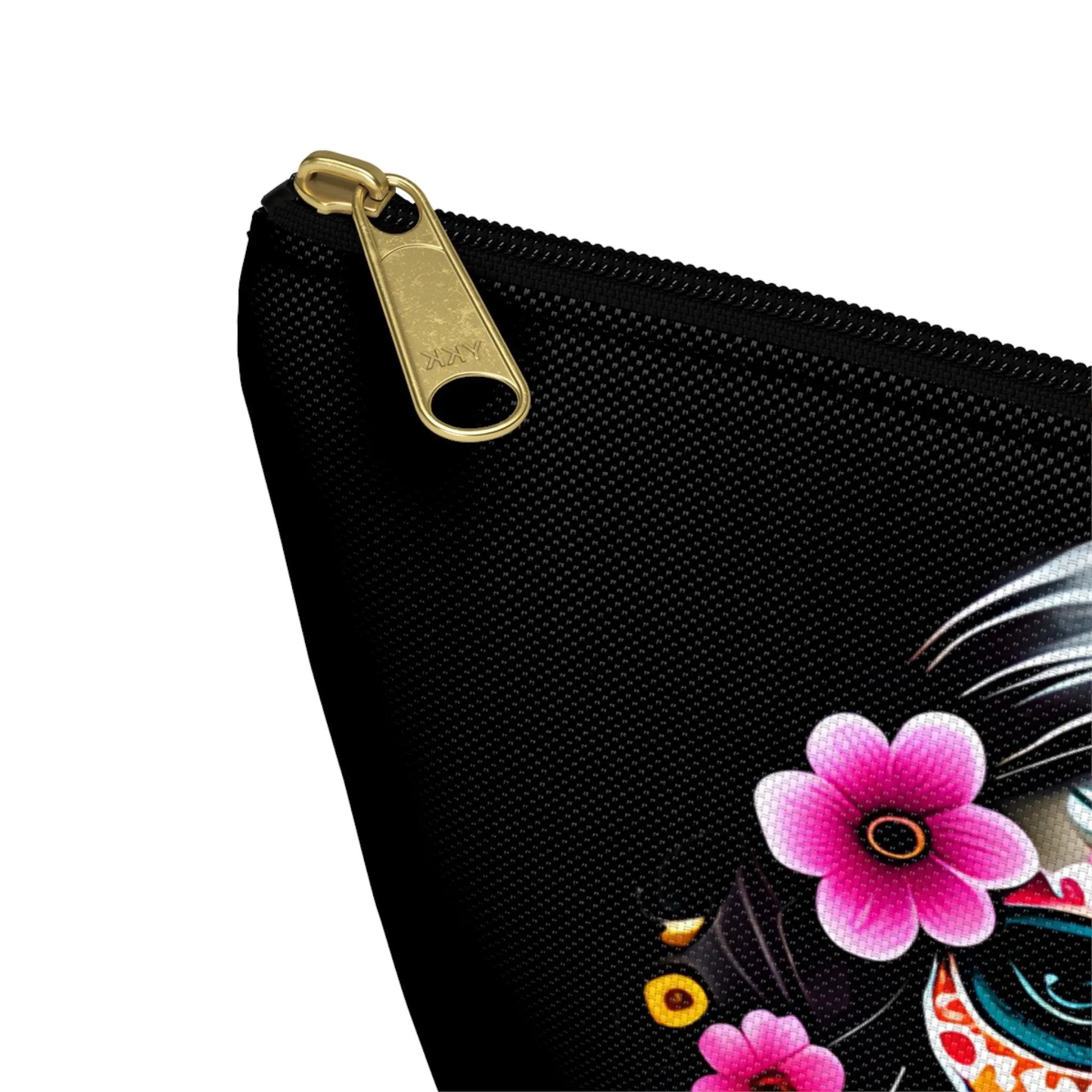 Mexican La Catrina Black Pouch - The Global Wanderer