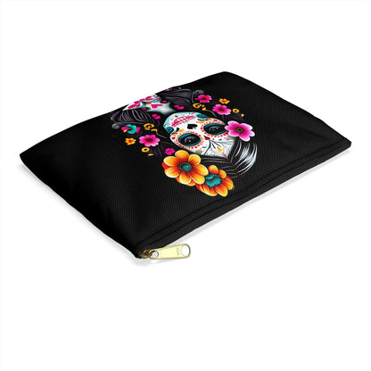 Mexican La Catrina Black Pouch - The Global Wanderer