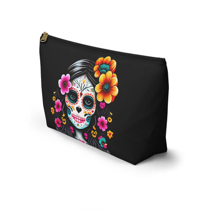 Mexican La Catrina Black Pouch - The Global Wanderer