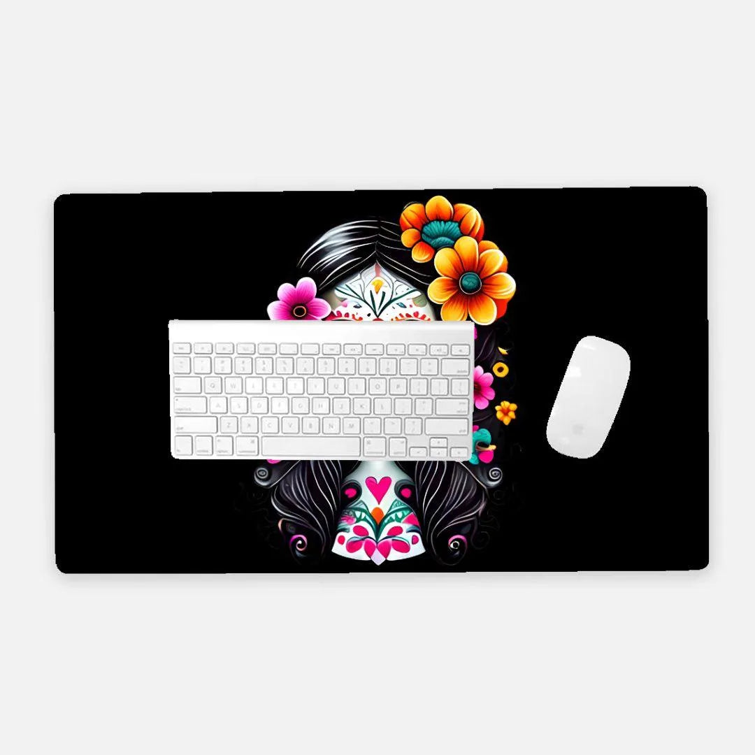 Mexican La Catrina Desk Mat - The Global Wanderer