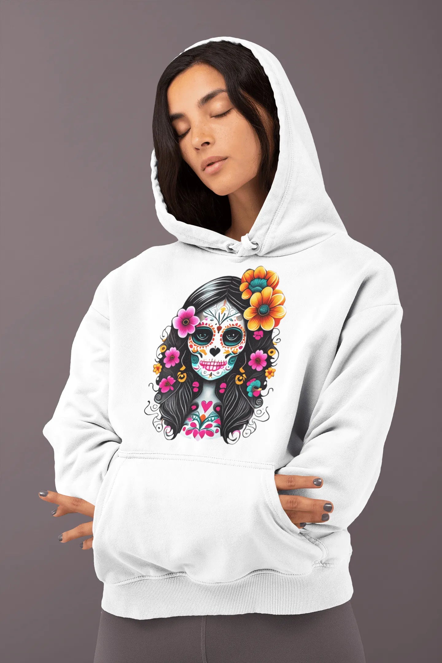 Mexican La Catrina Hoodie - The Global Wanderer