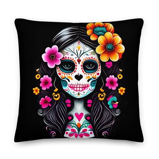 Mexican La Catrina Pillow - The Global Wanderer