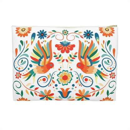 Mexican Otomi Bird Print Pouch - The Global Wanderer