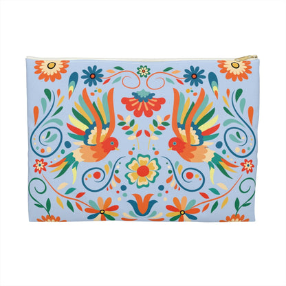 Mexican Otomi Bird Print Pouch - The Global Wanderer